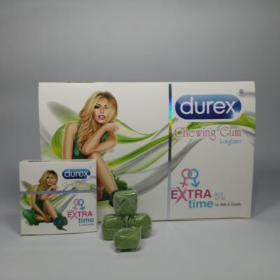 Durex Long Time Chewing Gum | Mint Flavour | 12 Piece Box